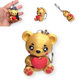 Brelok ZŁOTY MIŚ z...