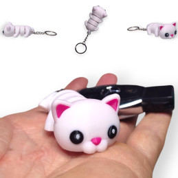 Brelok Biały KOTEK -...