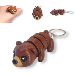 Brelok Brązowy NIEDŹWIEDŹ -...