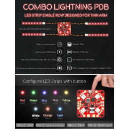 Diody LED przełącznik 7 kolorów FPV 250 DRON 5V