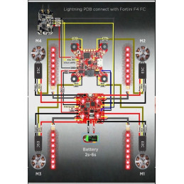 Diody LED przełącznik 7 kolorów FPV 250 DRON 5V