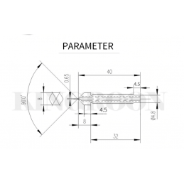 Dysza 0.3 mm V6 / V5 J-Head 1.75 mm M6 Druk 3D