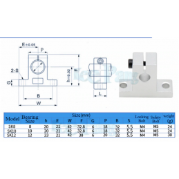 Łożysko Liniowe LM8UU 8 mm 8mm RepRap Druk 3D