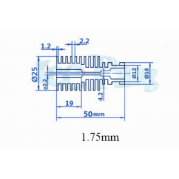 Radiator Głowicy E3D V5 Bowden 1.75 mm RepRap Druk 3D