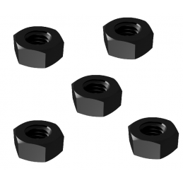 DYSTANS TULEJA NYLON M3 -- 6x6mm -- LEKKI CZARNY