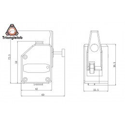 Ekstruder Trianglelab Dual Drive BMG