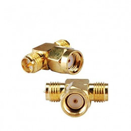 Przejściówka 90 Stopni RP-SMA Male na SMA Female