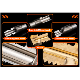 HOTEND Trianglelab FULL METAL 12V V6 1.75 dysza 0.4 Druk 3D
