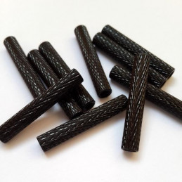 DYSTANS TULEJA NYLON M3 -- 10x6mm -- LEKKI CZARNY